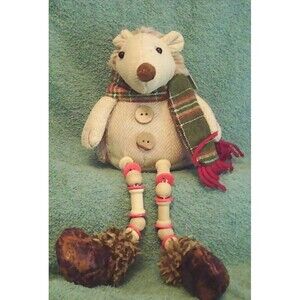 Hanna's Handiworks Hedgehog Holiday Shelf Sitter w/dangly Legs 12"
